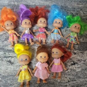 Lot Of 8 Greenbrier International Dolls ~ Strawberry Shortcake Type Dolls